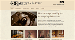 Desktop Screenshot of martinezandruby.com